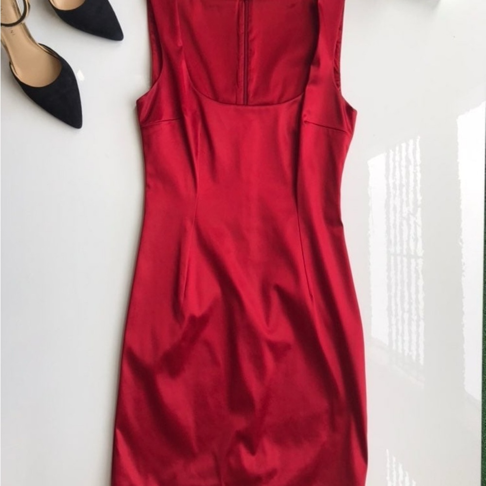 Dolce and Gabbana Red Satin Dress - Picture 5 of 5